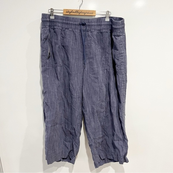 Athleta Cabo Linen Textured Wide Leg Pant - Picture 5 of 10